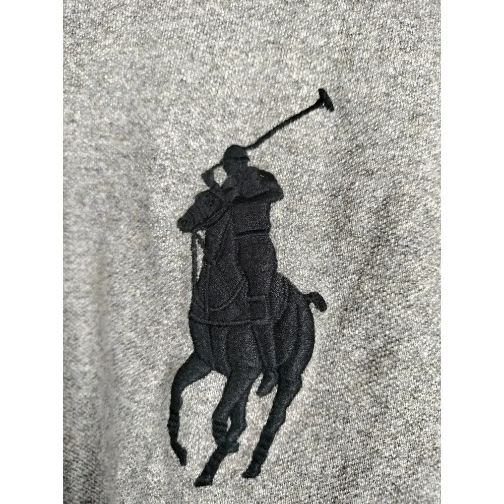 Polo Ralph Lauren Men's Custom Slim Fit Polo Shirt Gray Big Pony #3 Size XL